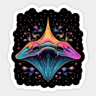 Stingray Smiling Sticker